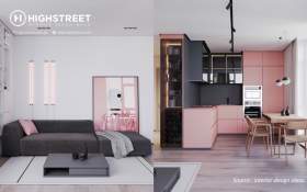 Unique and Beautiful, Consultant Interior Designing This Apartment Completely Pink